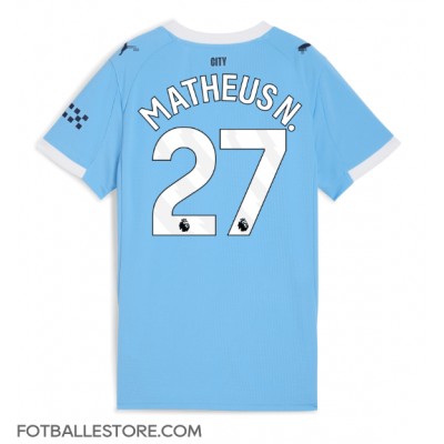 Manchester City Matheus Nunes #27 Hjemmedrakt Dame 2025-26 Kortermet Manchester City Matheus Nunes #27 Hjemmedrakt Dame 2025-26 Kortermet